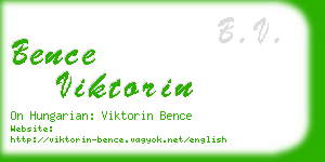 bence viktorin business card